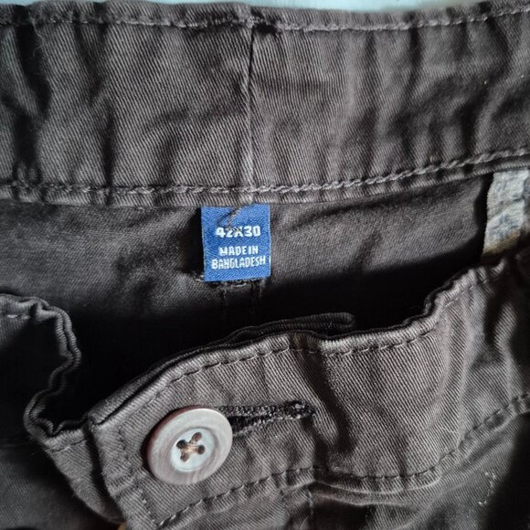 George Slim Fit Pants Men's 42x30 Black Stylish Comfort Stretch - Picture 5 of 7